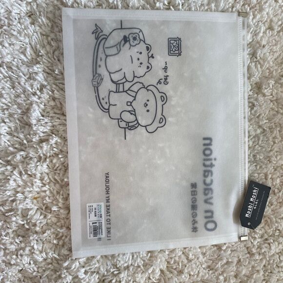 Cute On Vacation Animal Print Zip Envelopes. Transparent. Kidcore. Fun. Gifts. - Picture 2 of 12